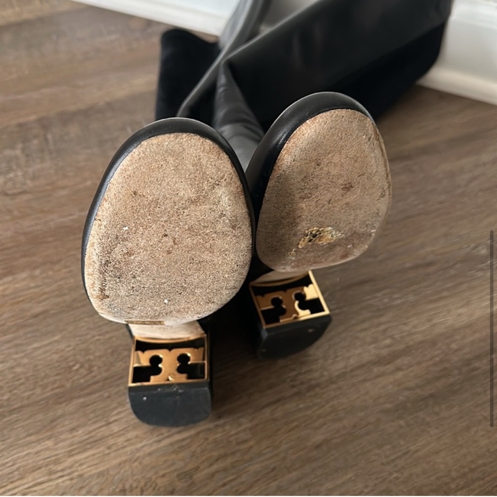 Tory Burch Suede & Leather Knee High Boots - Picture 5 of 5